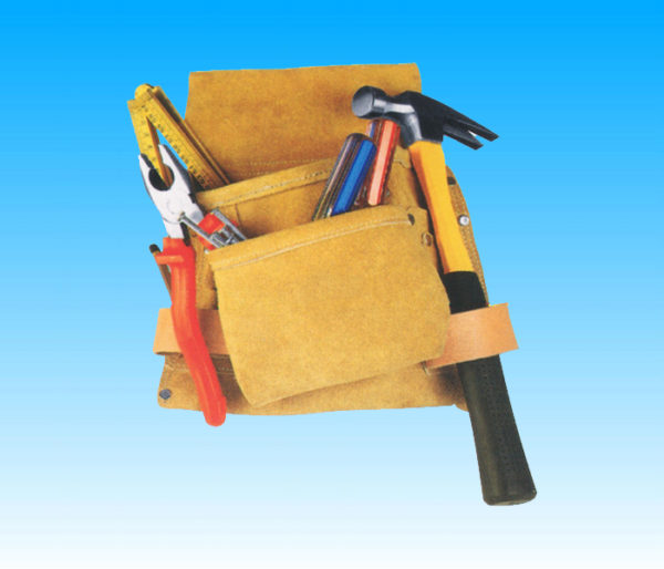 BORSA PORTA ATTREZZI SINGOLA IN PELLE