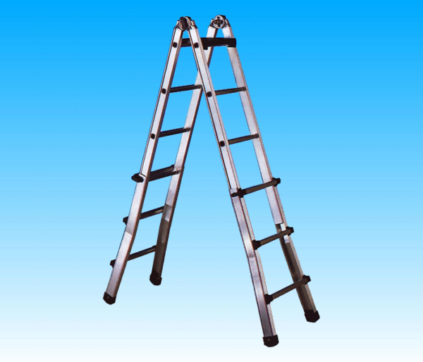 SCALA IN ALLUMINIO DOPPIA