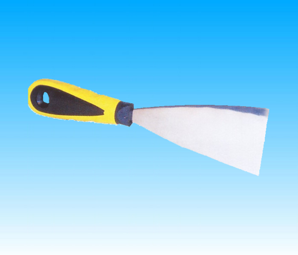 SPATOLA IN ACCIAIO CON MANICO IN GOMMA E PLASTICA