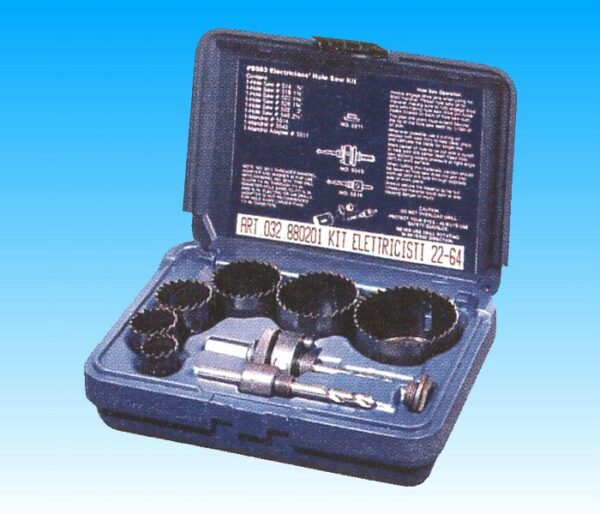ASSORTIMENTI SEGHE A TAZZA BIMETAL HSS KIT PER ELETTRICISTI