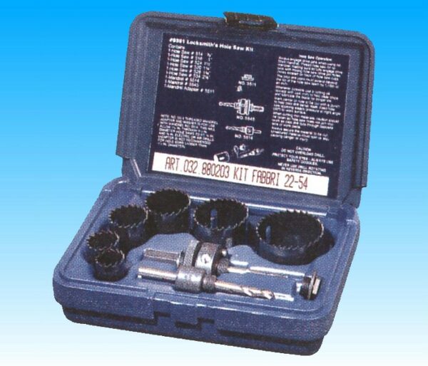 ASSORTIMENTI SEGHE A TAZZA BIMETAL HSS, KIT PER FABBRI