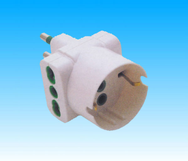 ADATTATORE MULTIPRESA CIVILE 2 PRESE 10-16a +1 PRESA