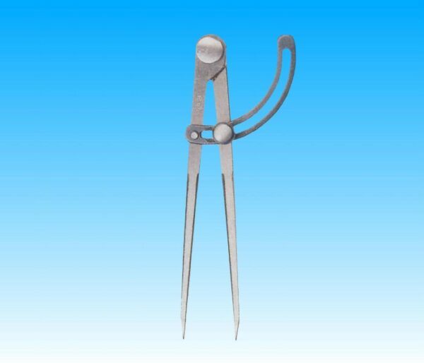 COMPASSO TRACCIATORE CON CERNIERA E GUIDA, BLOCCAGGIO TRAMITE VOLANTINO