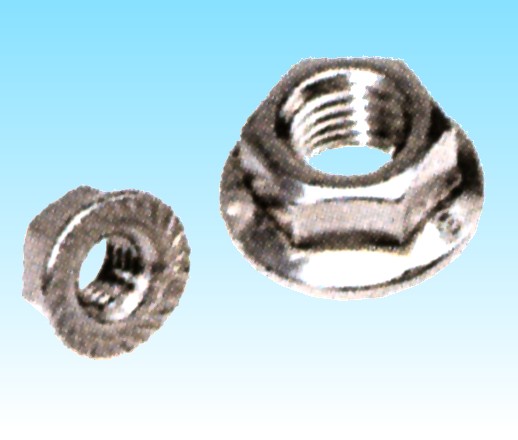 DADO FLANGIATO IN ACCIAIO INOX A2 E ZINCATO