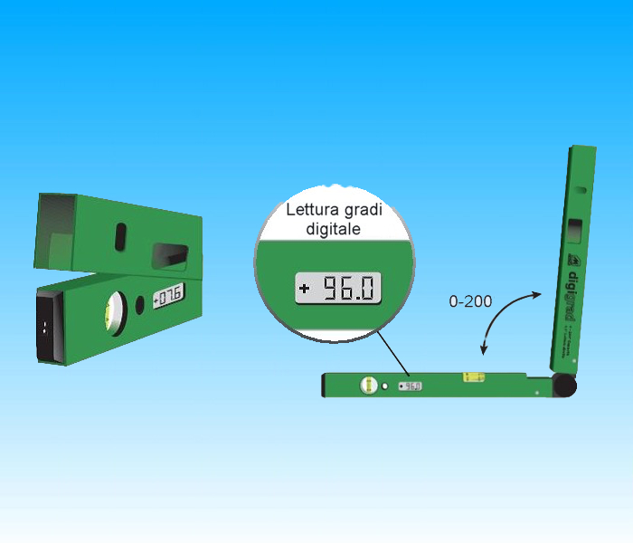 -_Misuratore d’angoli elettronico con lettura digitale