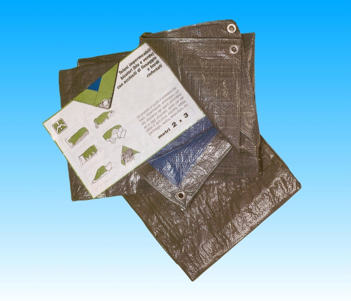 Telone occhiellato impermeabile