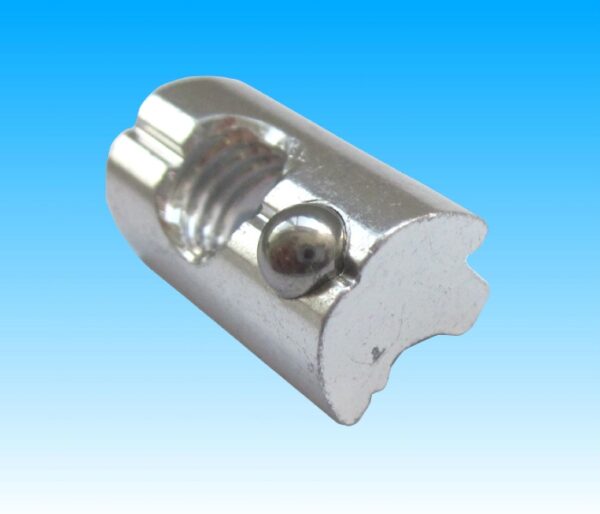 CURSORE A SLITTA IN ALLUMINIO CON SFERA DI PRESSIONE CON FILETTO M8