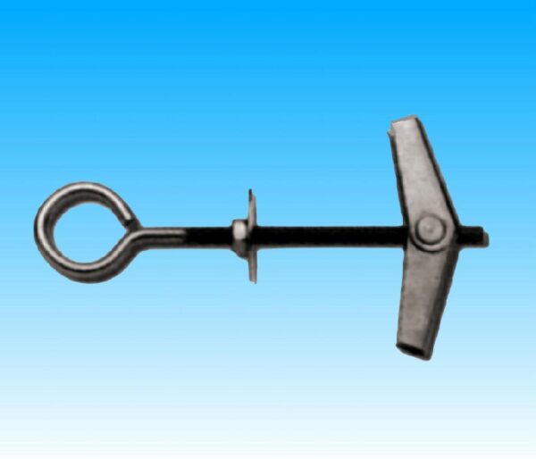 ANCORA A SCATTO CON BARRA FILETTATA M4 E RONDELLA IN ACCIAIO ZN