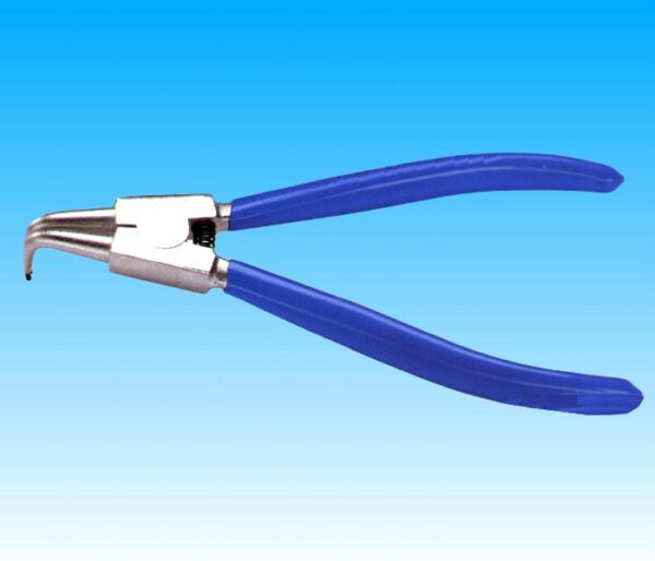 PINZE PER ANELLI ELASTICI ESTERNI A BECCHI PIEGATI