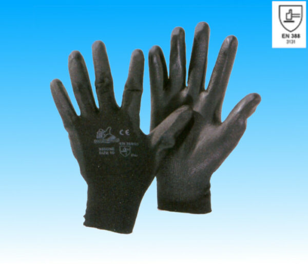 GUANTI NYLON SPALMATI IN POLIURETANO -NERI-